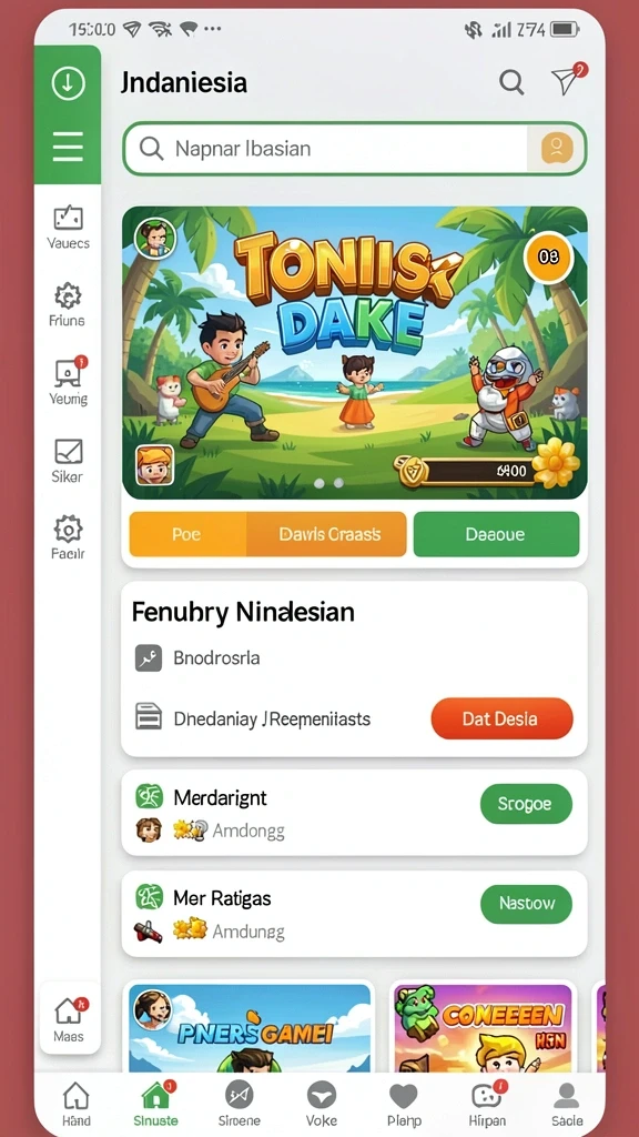 99luck99 - Tampilan awal aplikasi yang menarik dan user-friendly.